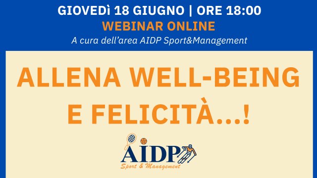 Allena well-being e felicit&agrave;...!